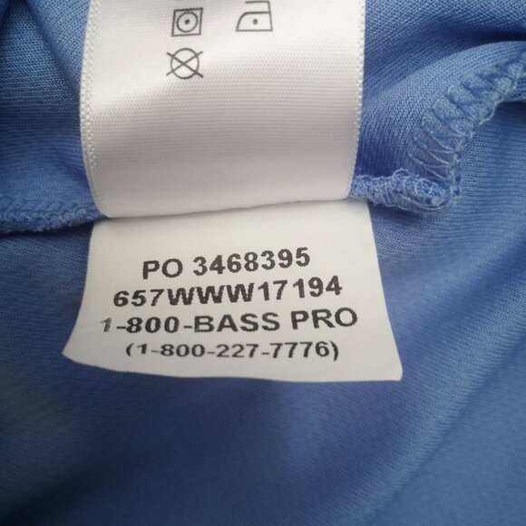 World Wild Sportsman by Bass Pro Ladies Size Large Blue Short Sleeve Polo - Picture 7 of 11